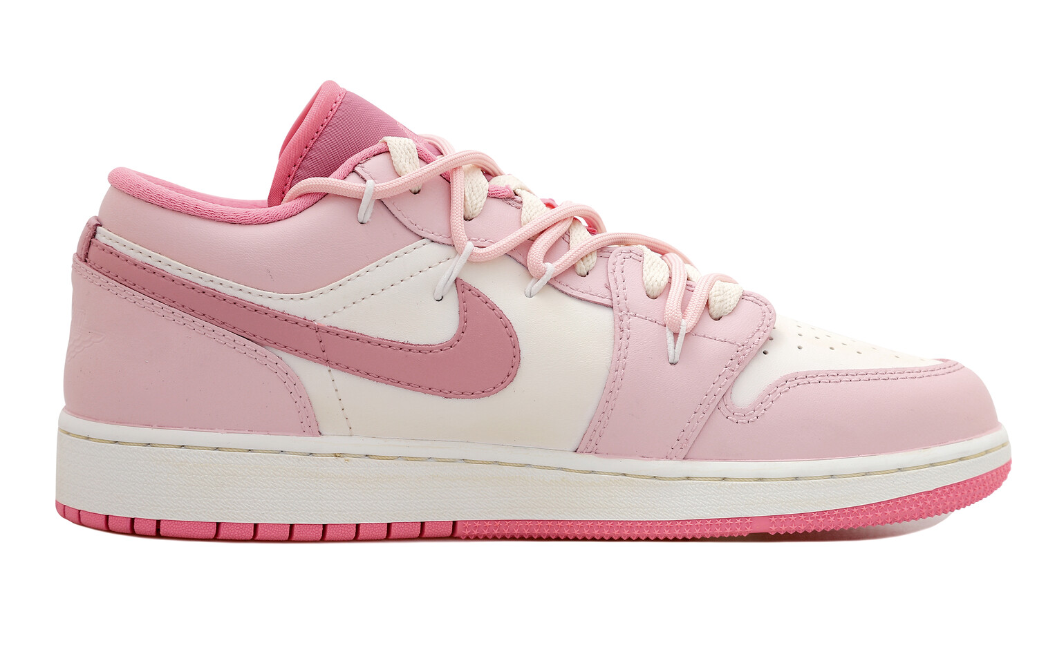 

Кроссовки Air JORDAN 1 Vintage Basketball Shoes Women's Low-Top White Pink