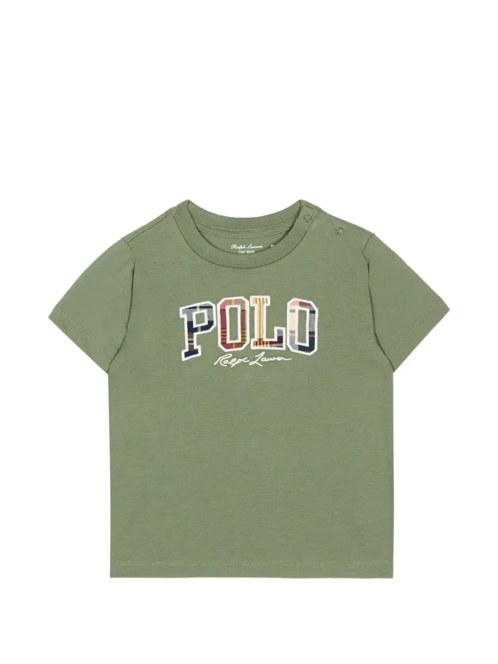 Футболка с логотипом-нашивкой POLO RALPH LAUREN KIDS, зеленый