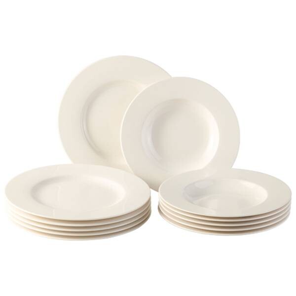 

Обеденный сервиз basic набор из 12 шт. Villeroy & Boch, белый