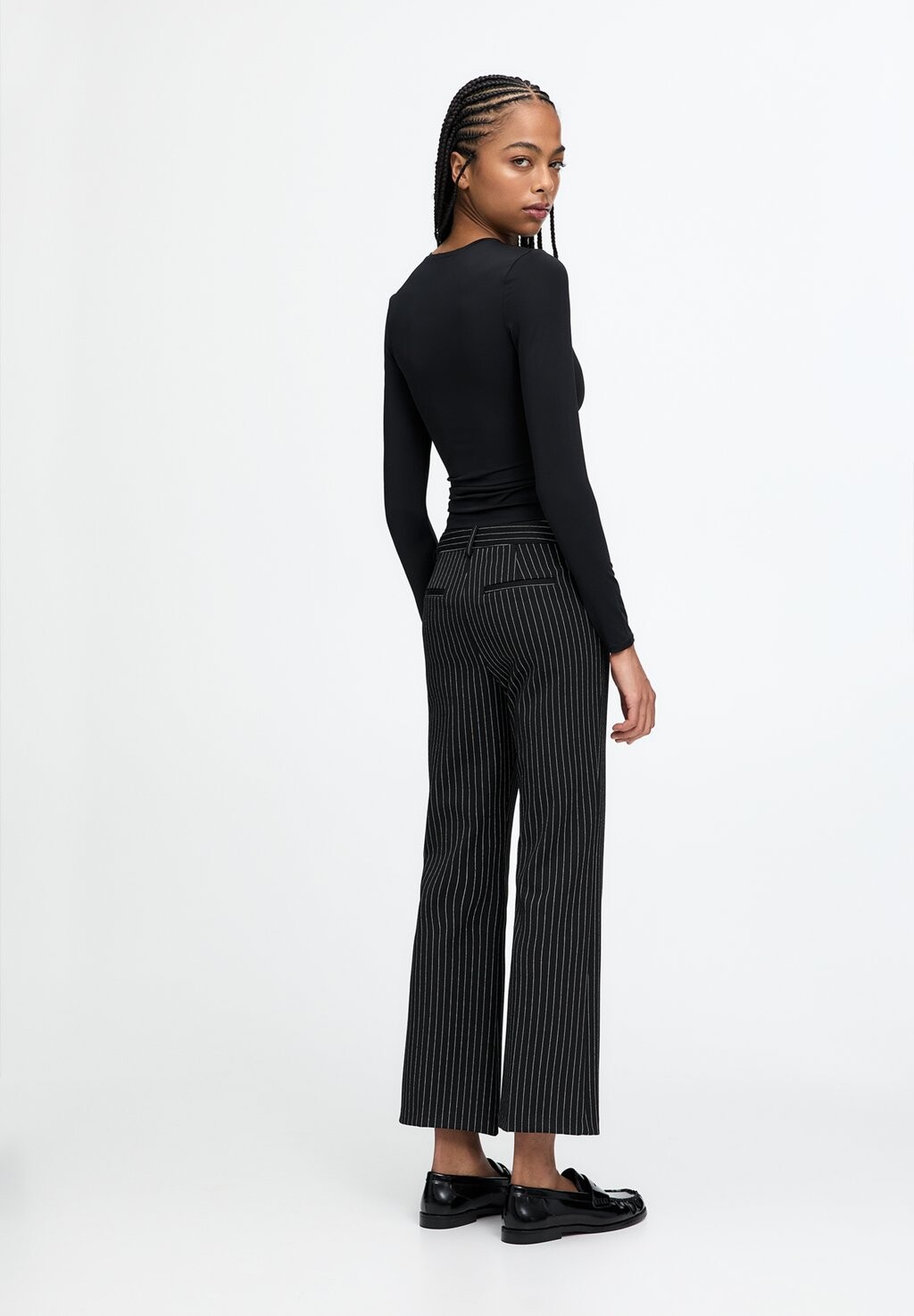 

Топ с длинными рукавами PULL&BEAR, черный