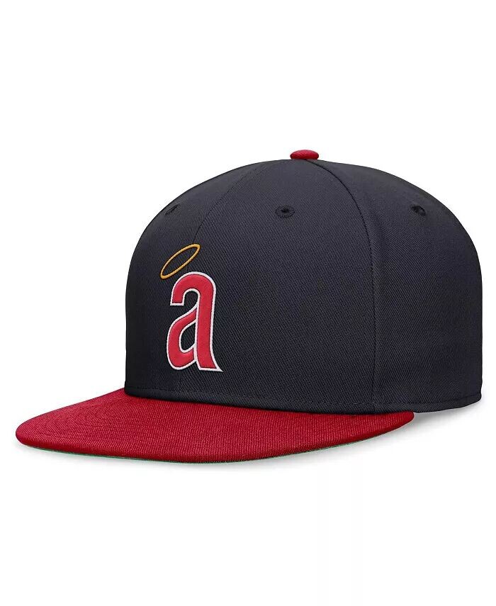 

Мужская темно-синяя/красная шапка California Angels Rewind Cooperstown True Performance Fitted Nike