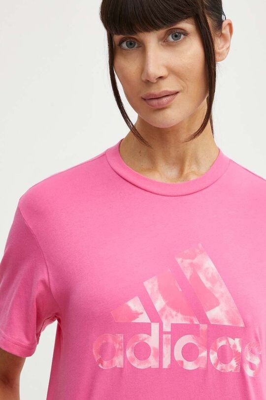 

Хлопковая футболка adidas, роза