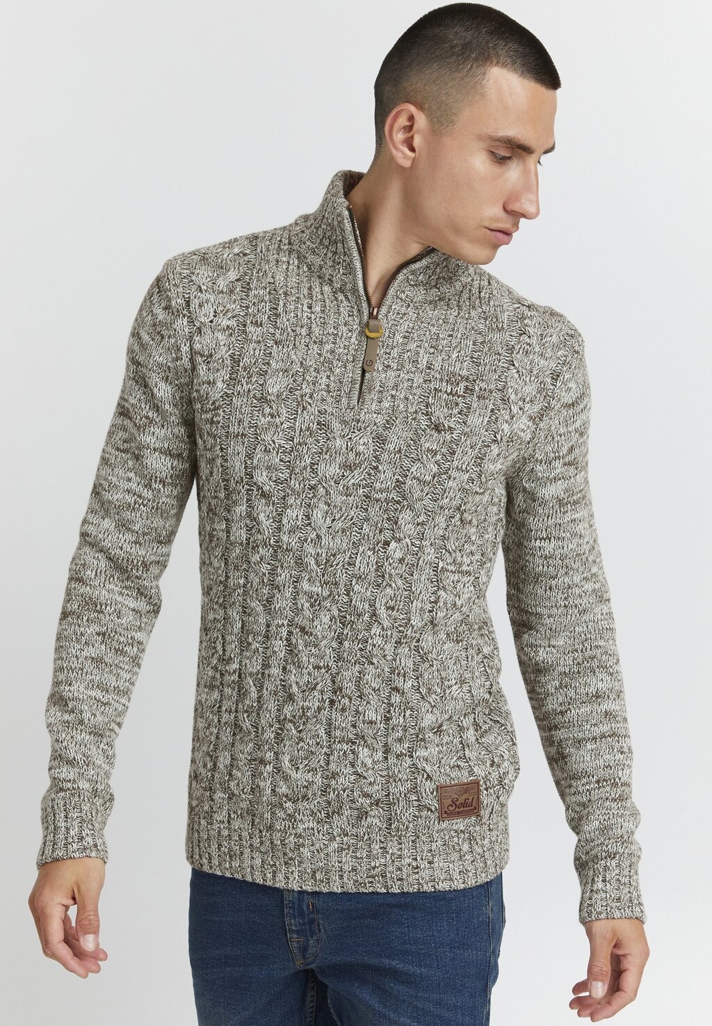 

Свитер вязаный SDPANKRAZ Solid, цвет ivy green