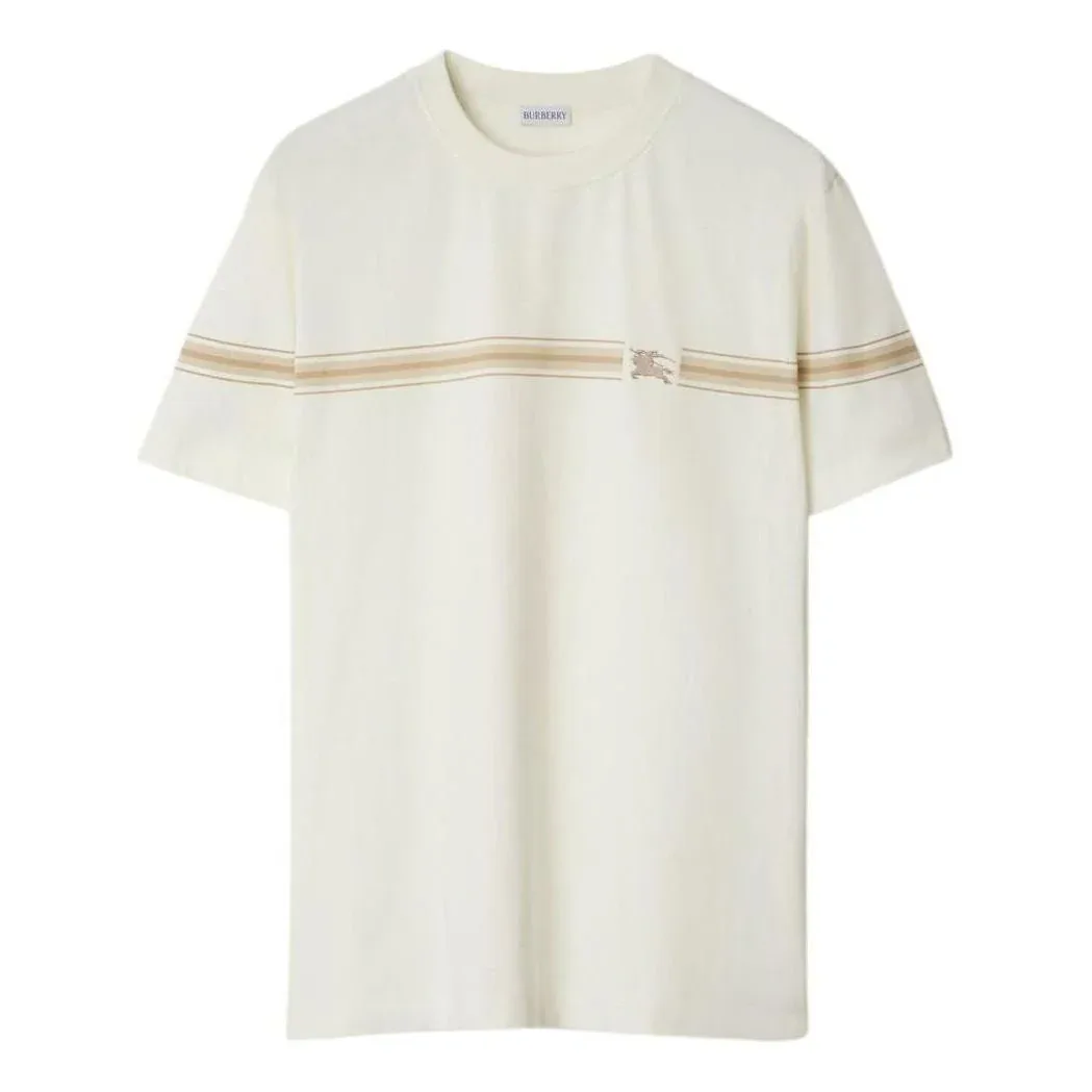 Футболка Burberry 25 в полоску, бежевая