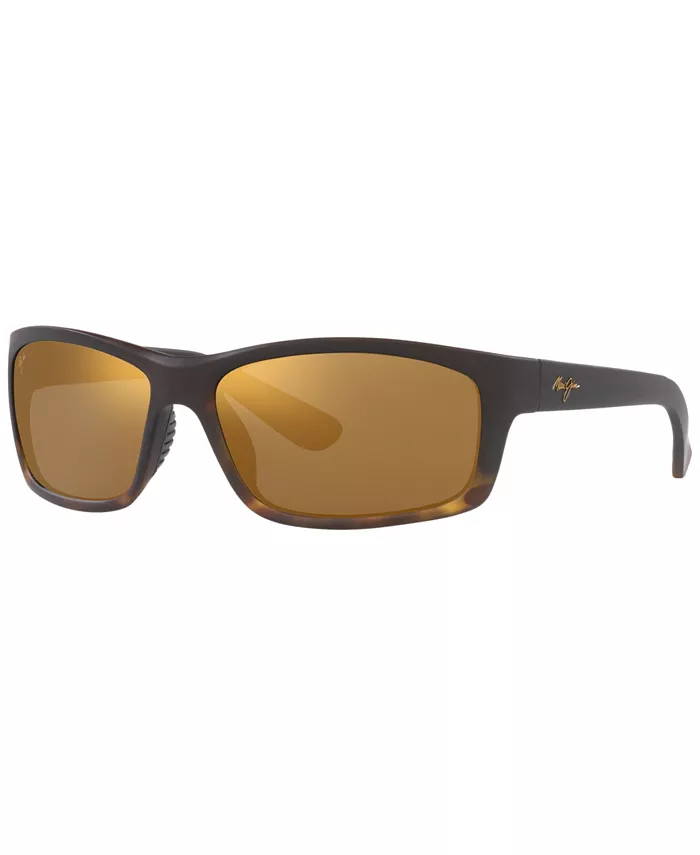 

Унисекс поляризованные солнцезащитные очки, 766 KANAIO COAST Maui Jim, коричневый