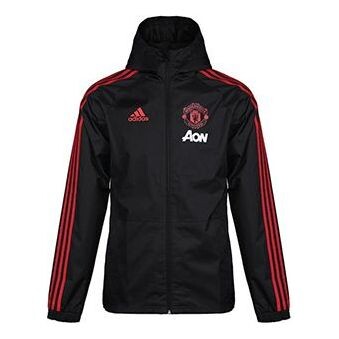 

Куртка manchester united футбольная спортивная форма мужская Adidas, черный