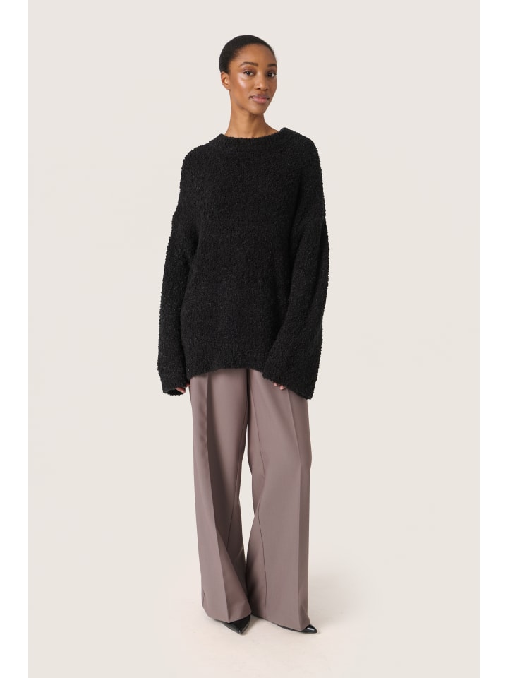 

Soaked in Luxury Свободный вязаный свитер SLbabbette черного цвета