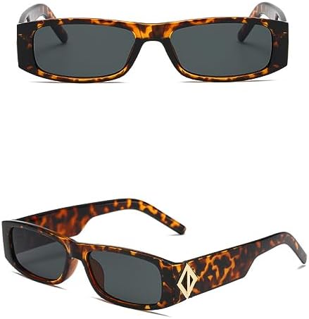 

Солнцезащитные очки прямоугольной формы для женщин, маленькая оправа, винтажные солнцезащитные очки для мужчин, ретро-очки с защитой от УФ-излучения UV400 MTZJH, 22041 C3