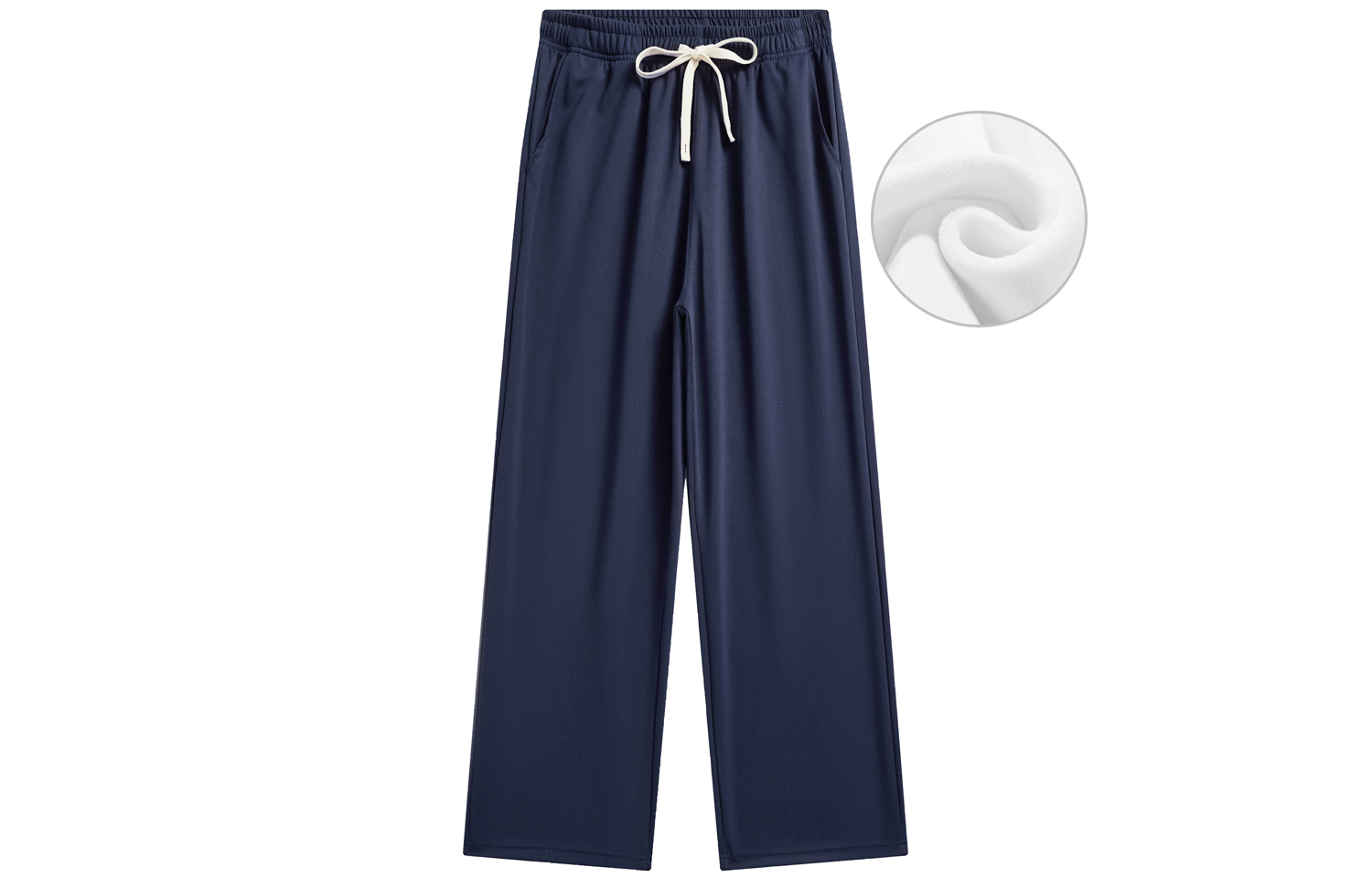 

Повседневные брюки унисекс, утепленные и на флисовой подкладке, прямого кроя Jeanswest, темный синий fleece-lined