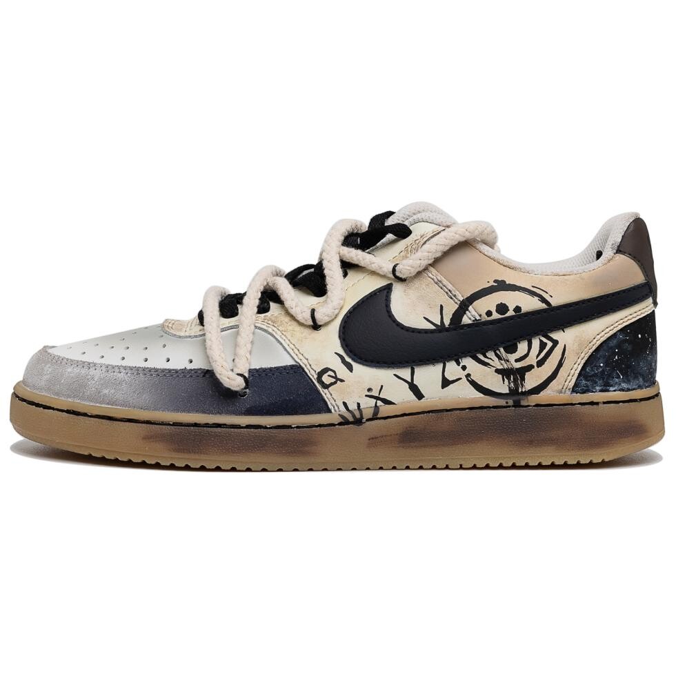 

Кроссовки Nike Court Vision 1 Skateboarding Shoes Men Low-top Black, черный