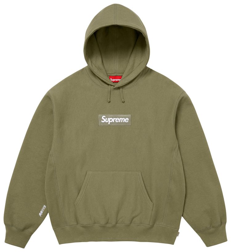 

Толстовка Supreme Box Logo Hooded Sweatshirt, зеленый