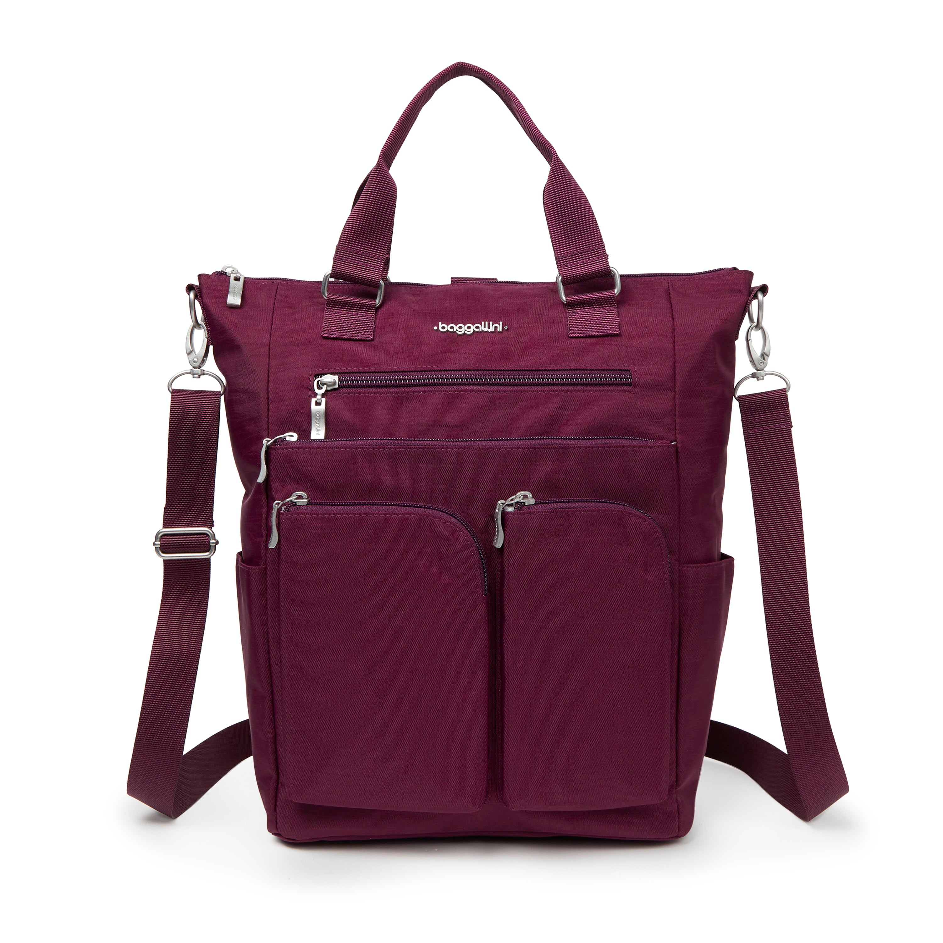 

Baggallini All Set 3 в 1 рюкзак-тоут, цвет eggplant