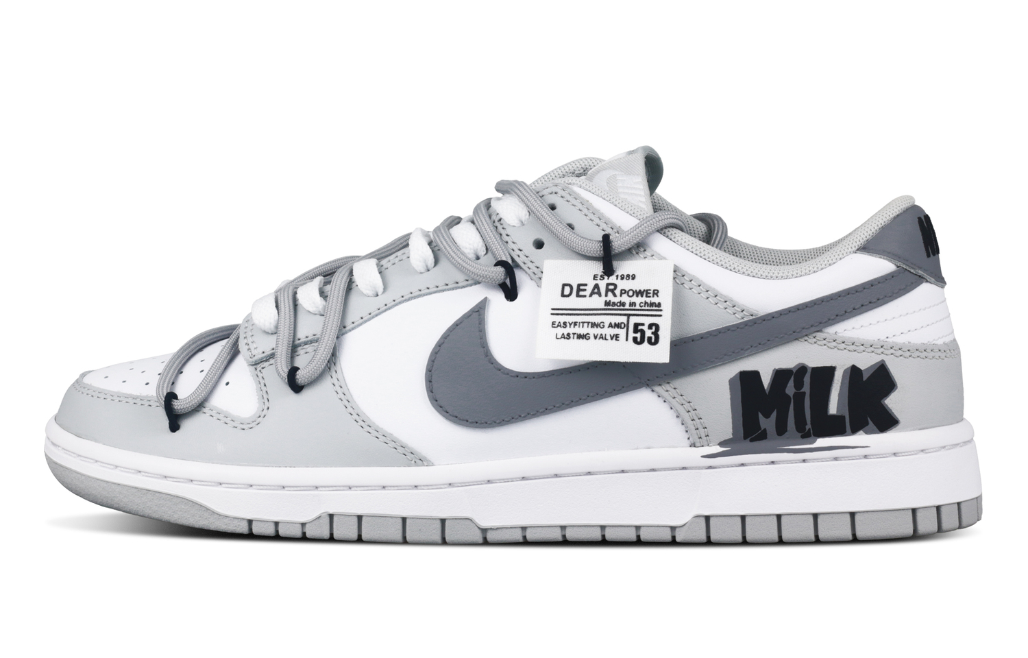 

Nike Кроссовки для скейтборда мужские dunk graffiti, низкие, бело-серые, амортизирующие, износостойкие