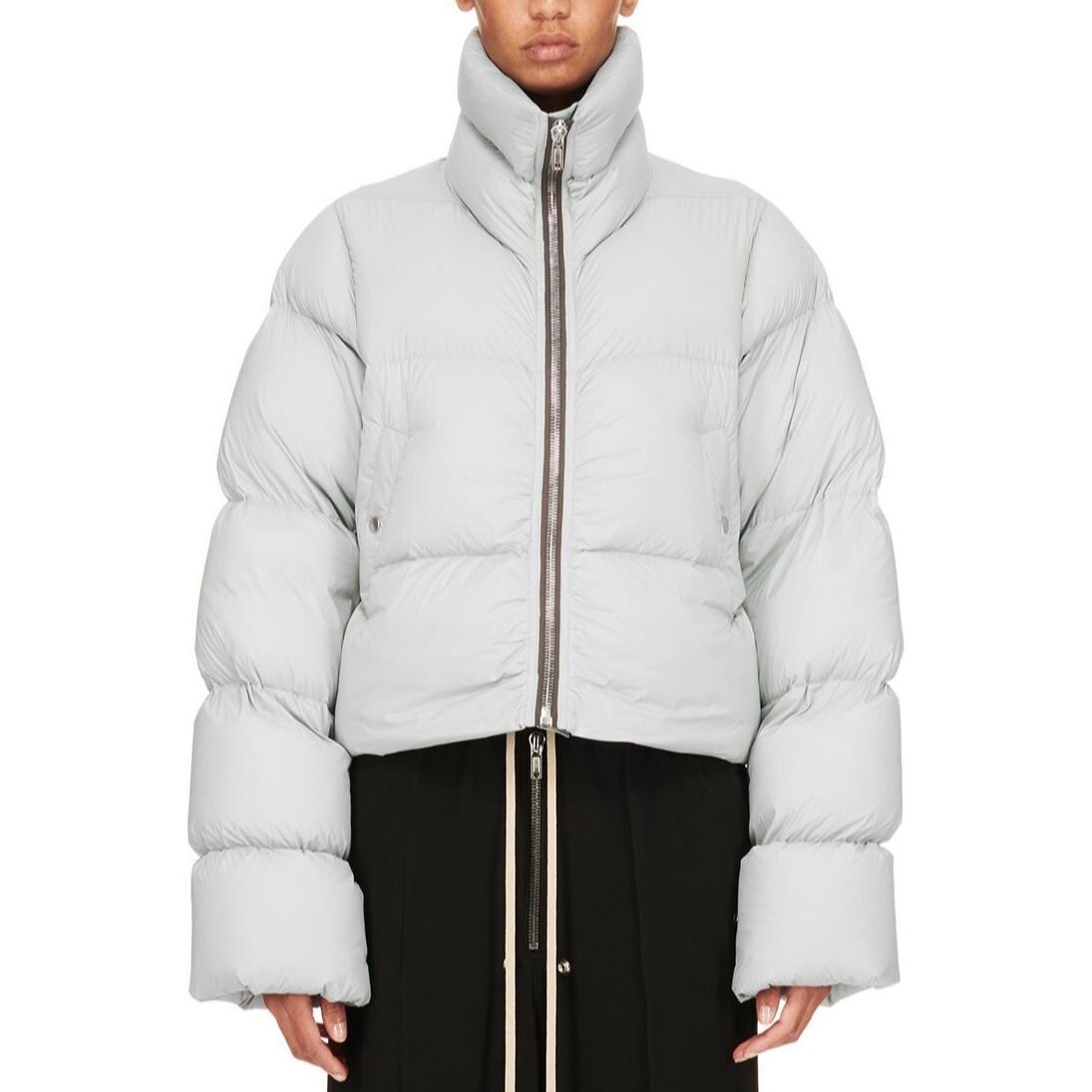 

Пуховик женский светло-голубой Rick Owens