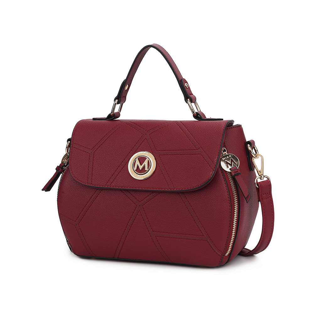 

Женская сумка-портфель из веганской кожи Clementine от Mia K MKF, Wine