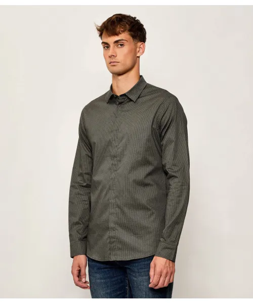 

Рубашка Slim fit Armani Exchange, серый