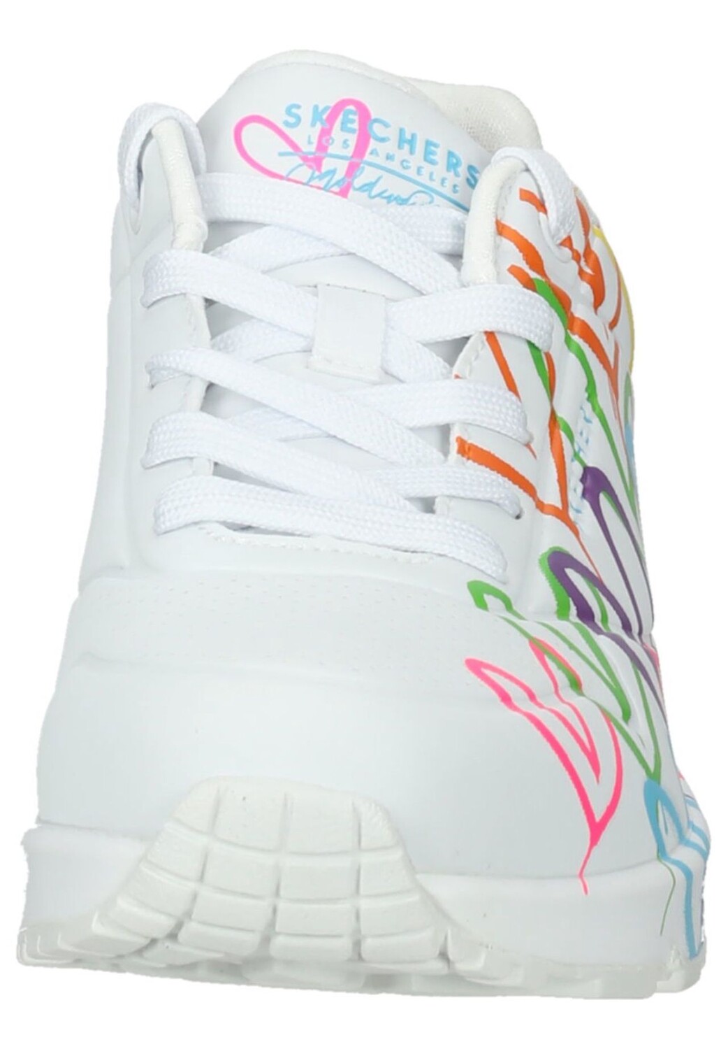 Кроссовки JGoldcrown, сердечки, женские SKECHERS, цвет White And Multi Heart — фото 2
