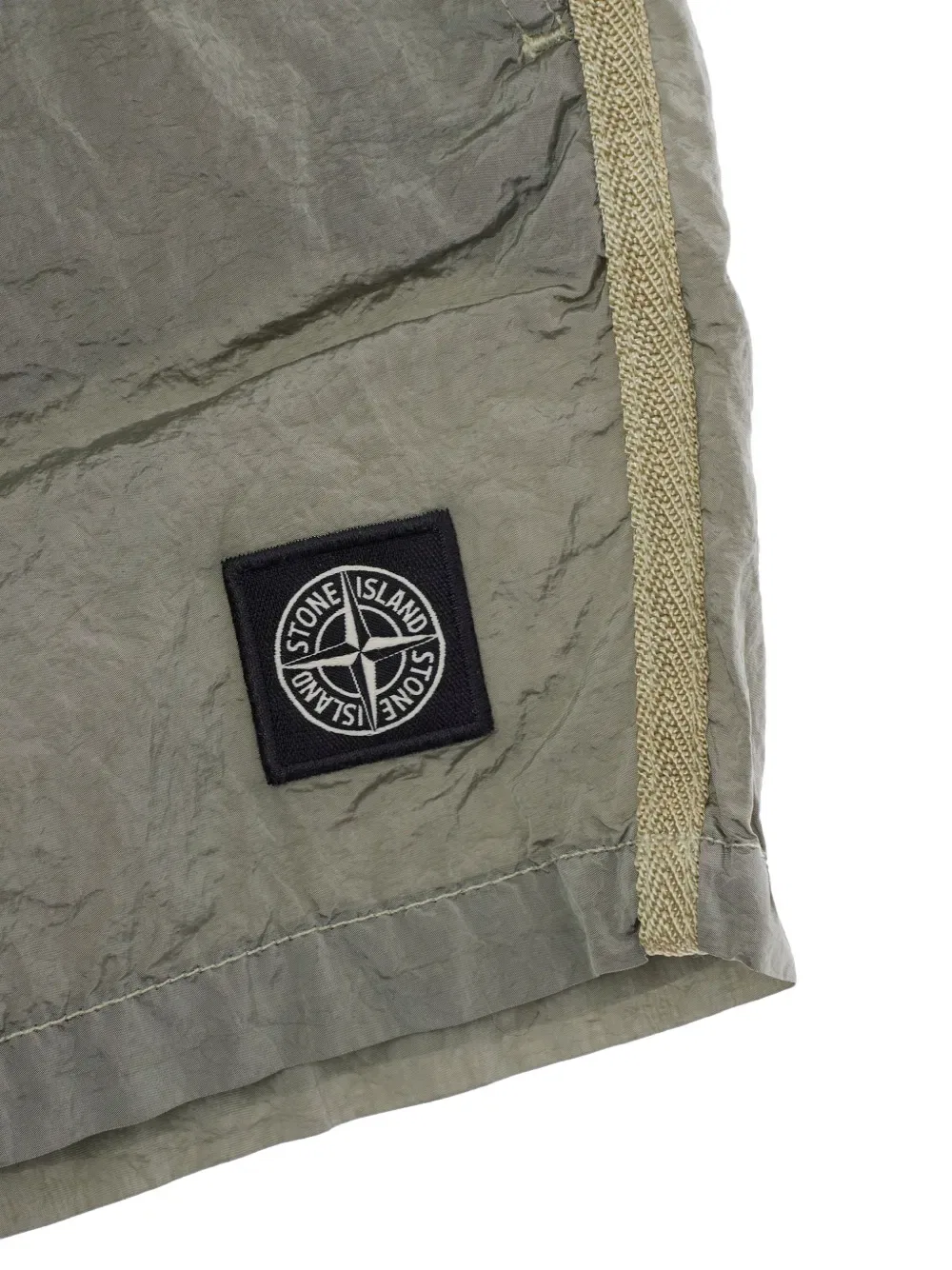 Плавки с нашивкой-логотипом Stone Island Junior, зеленый — фото 3