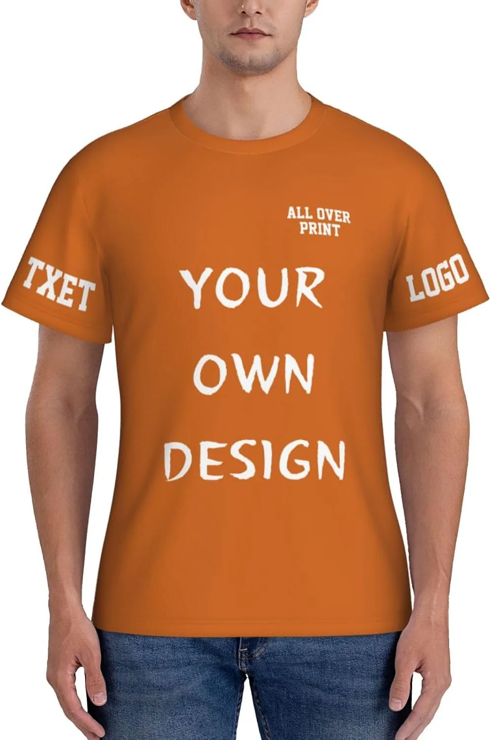 

Футболка с принтом и логотипом