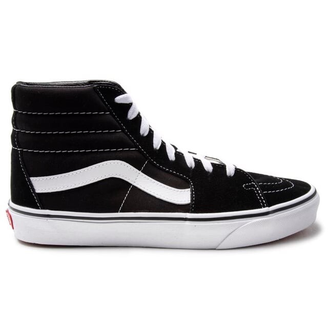

Мужские кроссовки sk8 hi top парусиновые кожаные на шнуровке белые Vans, черный