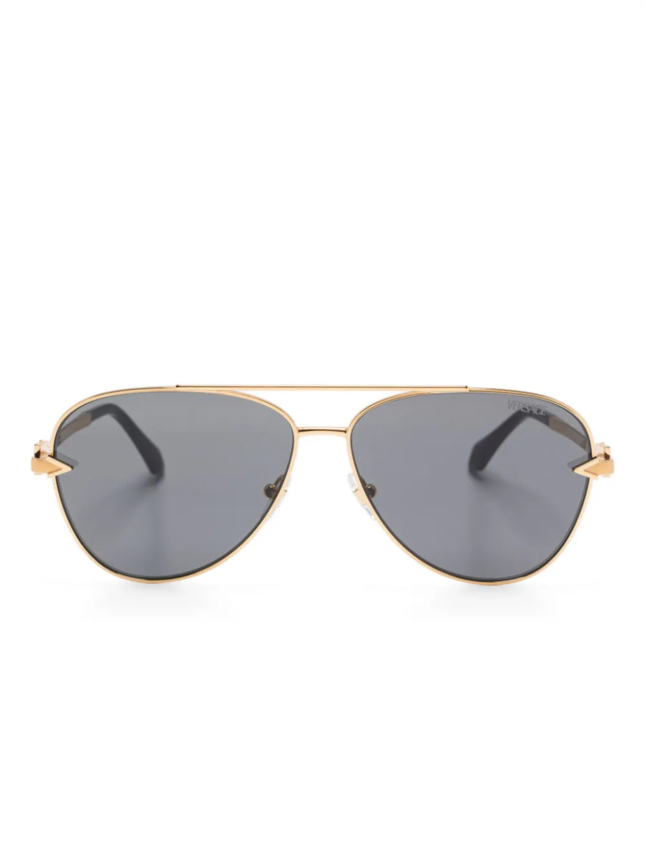

Солнцезащитные очки-пилоты Versace Eyewear, золотой