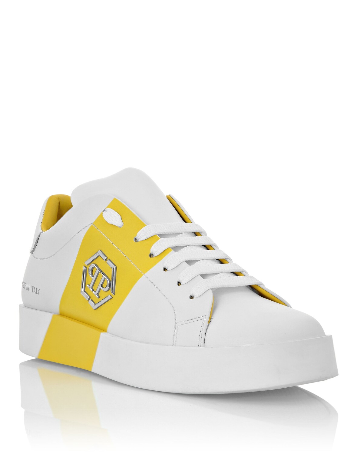 

Кроссовки Lo-Top Hexagon Philipp Plein, цвет White / Yellow