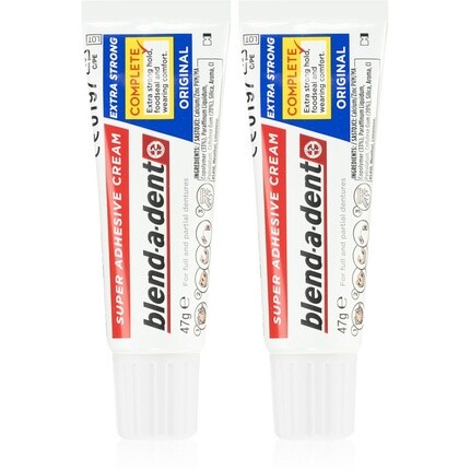 

Blend-a-dent Extra Strong Оригинальный суперадгезивный крем 2x47 мл