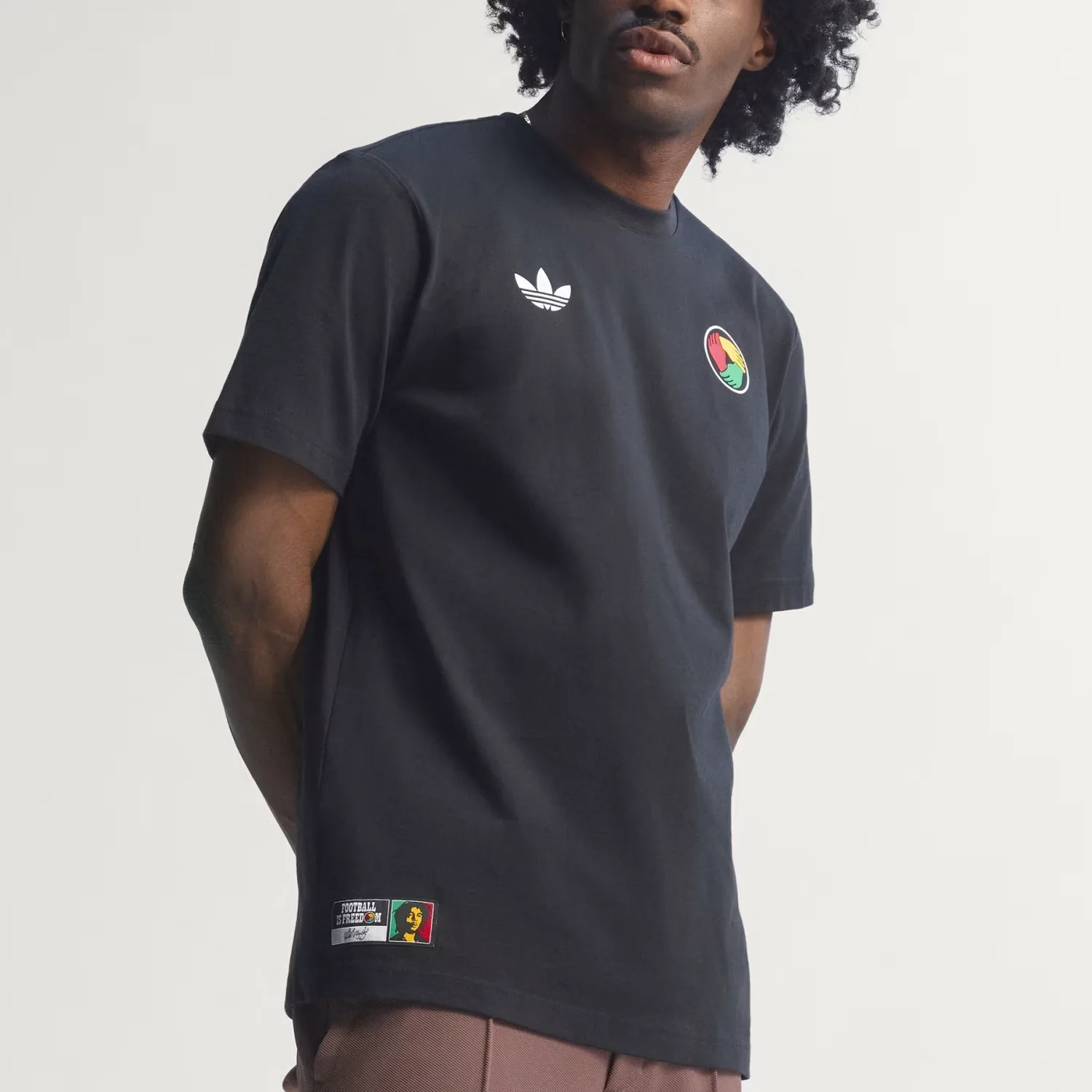 Футболка Bob Marley мужская Adidas Originals, черный — фото 4