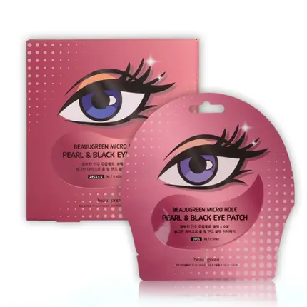 

Повязки на глаза Micro Hole Pearl & Black Eye Patch, 5 штук Beauugreen