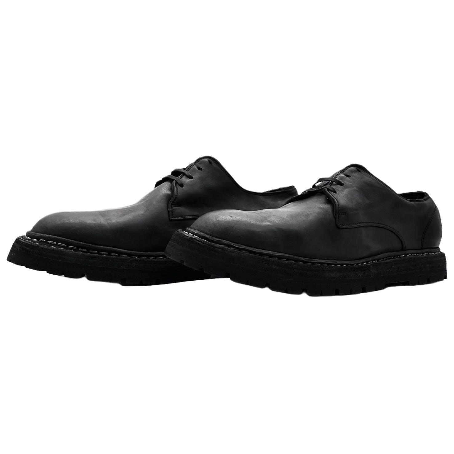 GUIDI Кожаные повседневные туфли Horse Leather, мужские, черные — фото 4