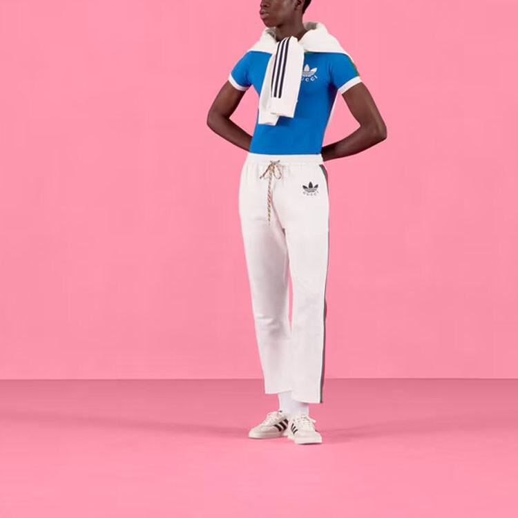 Футболка унисекс Gucci X Adidas, синий — фото 2