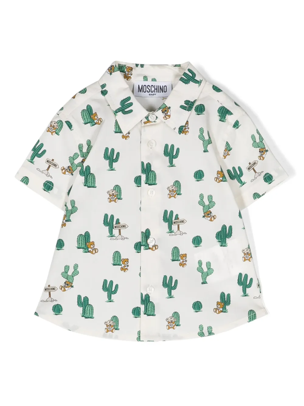 

Рубашка Teddy Bear Moschino Kids, нейтральный