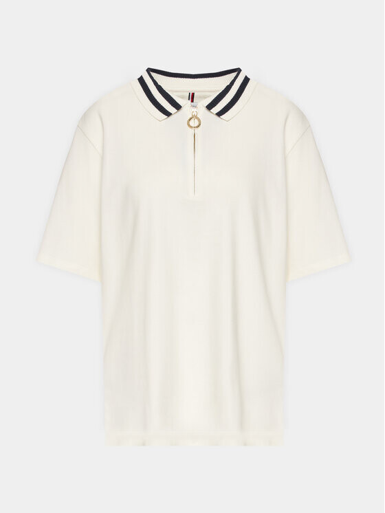 

Рубашка поло стандартного кроя Tommy Hilfiger, экрю