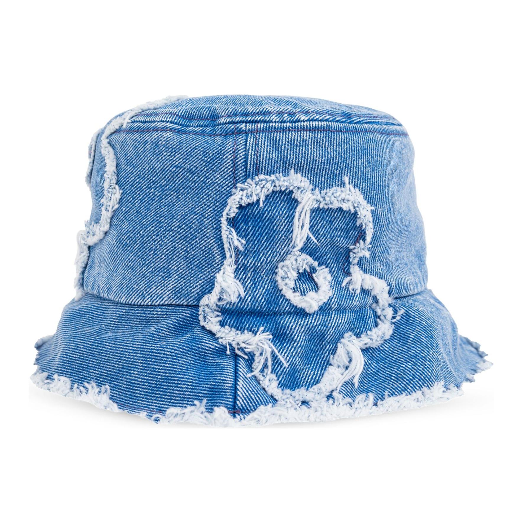

MARNI Шляпа-ведро с цветочной аппликацией, Indigo