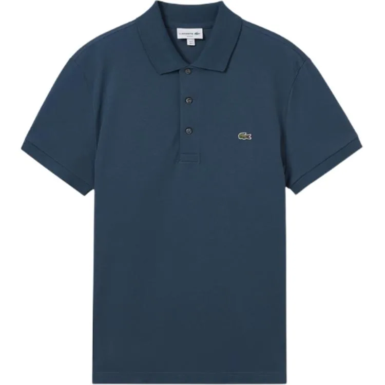 Футболка поло с вышитым логотипом LACOSTE, C7Z/Gray Blue