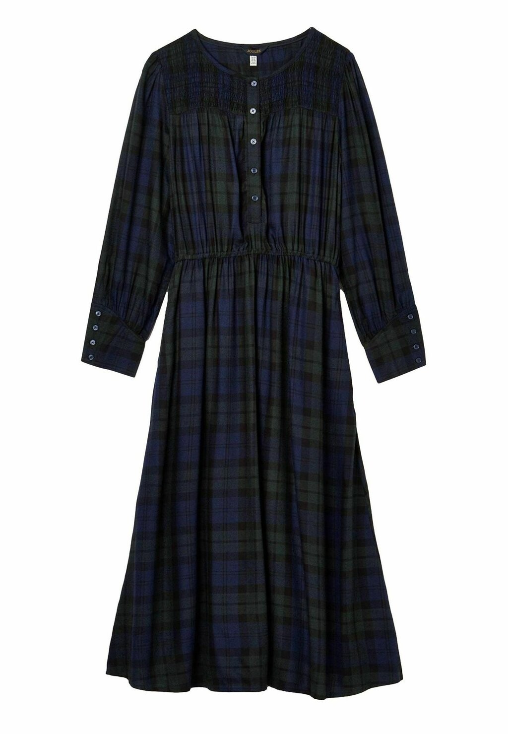 

Повседневное платье REGULAR FIT FELICITY SMOCKED MIDI Tom Joule, синий