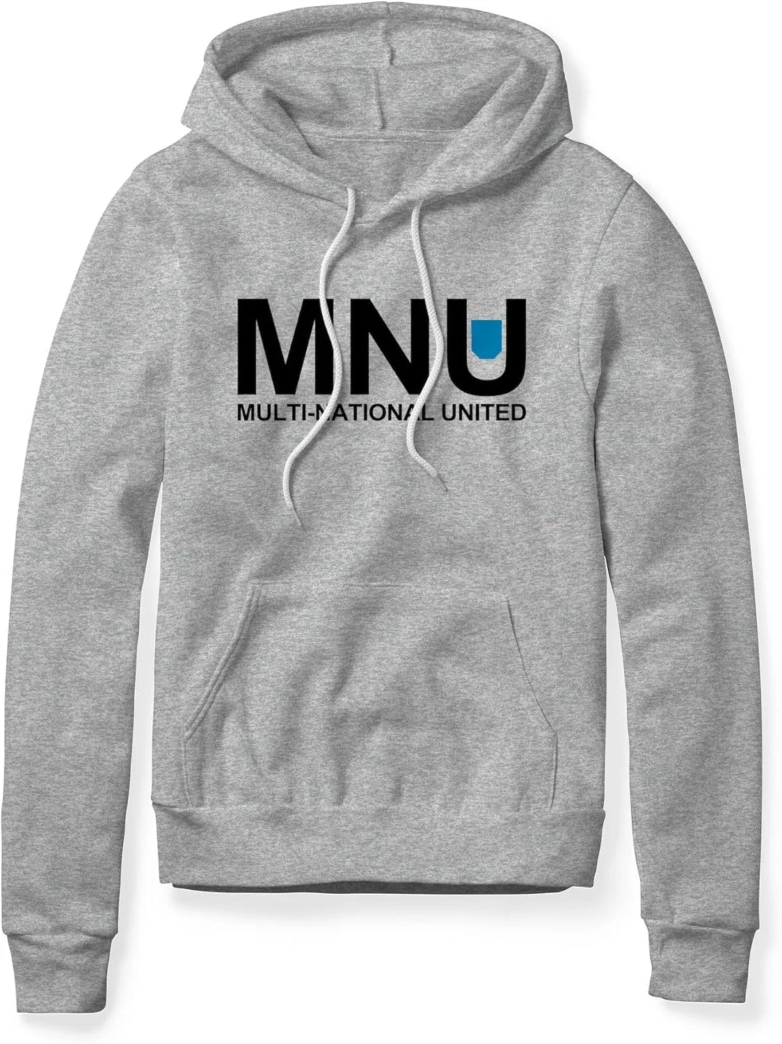 Худи с капюшоном MNU Logo, District 9, Heather Gray