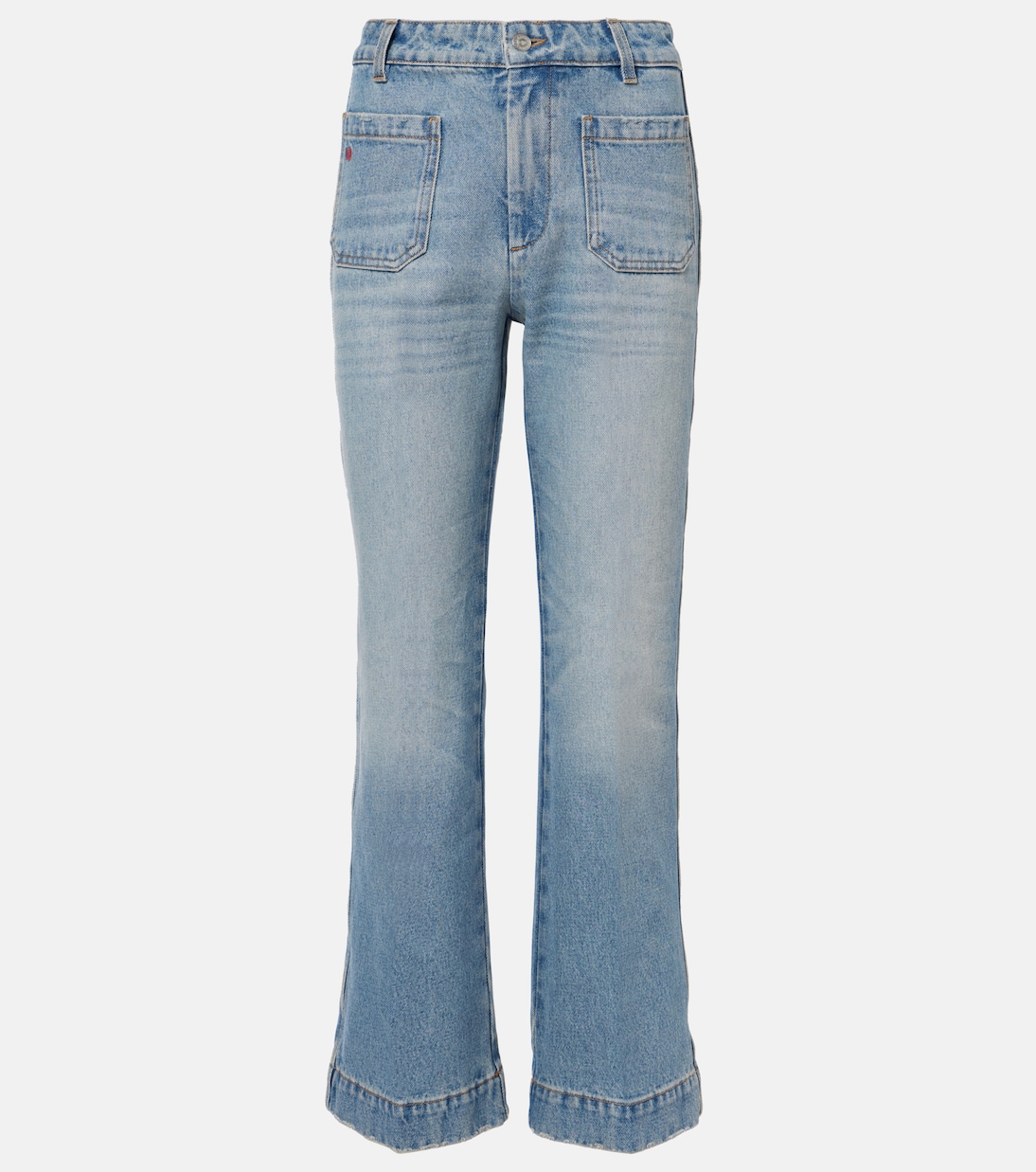 

Укороченные джинсы Alina bootcut Victoria Beckham, Pale Blush Wash