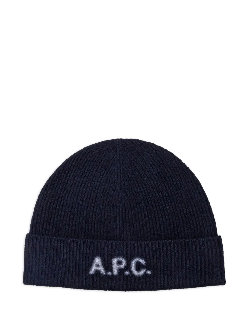 

Шапка с вышитым логотипом A.P.C., синий