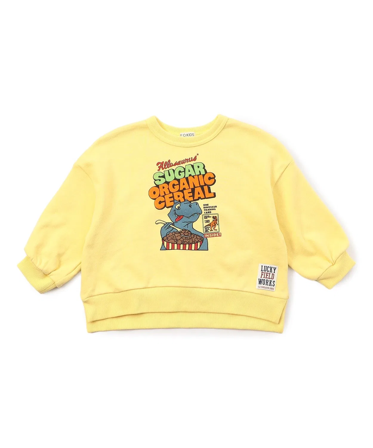 Толстовка с принтом F.O.KIDS, 100% хлопок, кремовый