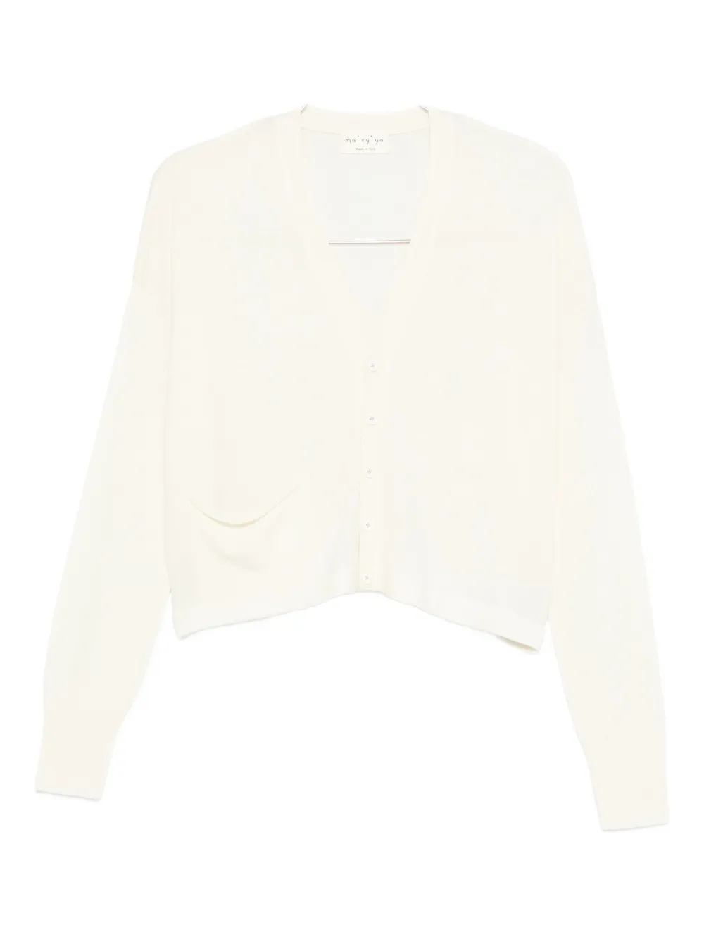 

Кардиган с V-образным вырезом Ma'Ry'Ya, белый