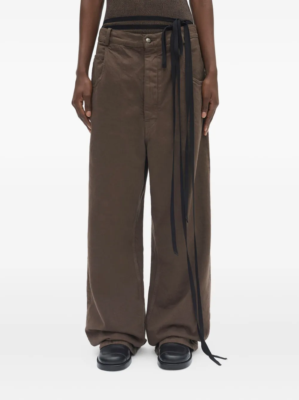 

Джинсы Polly с пятью карманами Ann Demeulemeester, коричневый