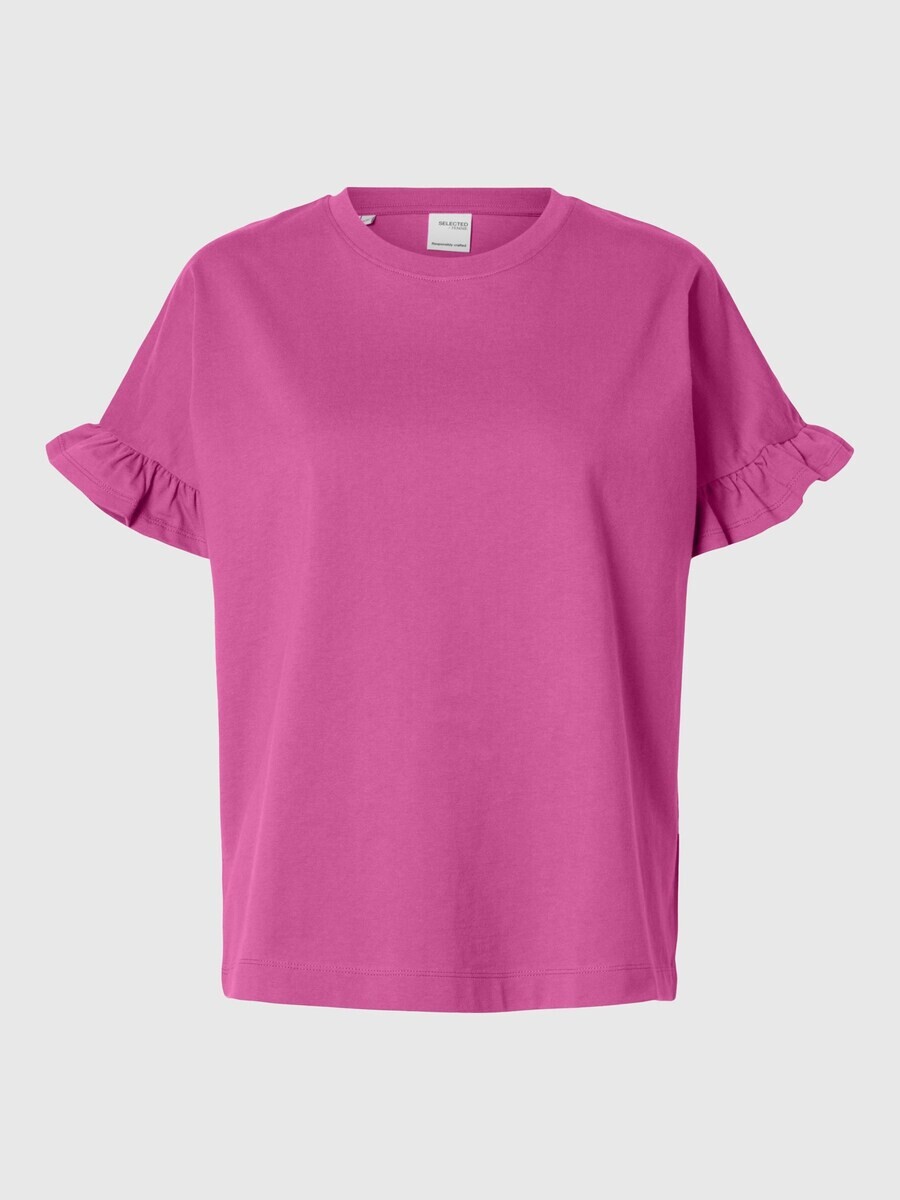 

Футболка SELECTED FEMME Shirt, розовый