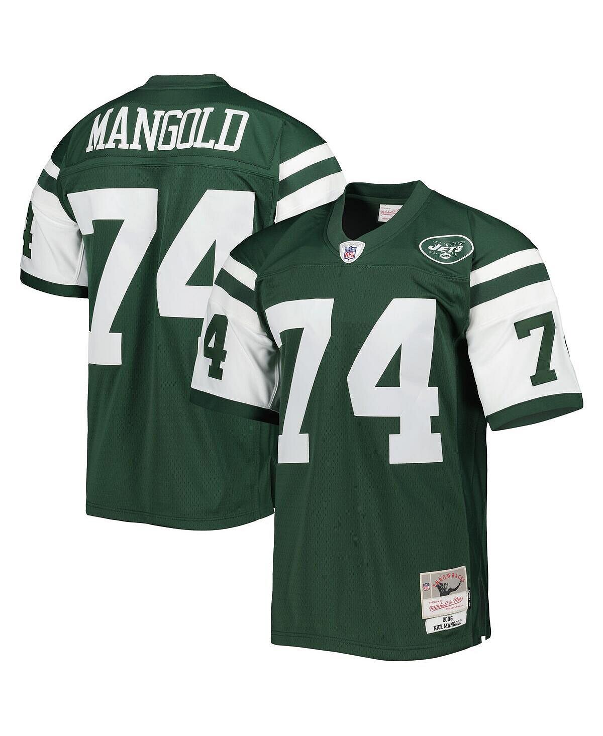 

Мужская джерси Ника Мангольда зеленого цвета New York Jets 2006 Legacy Replica Джерси Mitchell & Ness, Зеленый, Мужская джерси Ника Мангольда зеленого цвета New York Jets 2006 Legacy Replica Джерси Mitchell & Ness