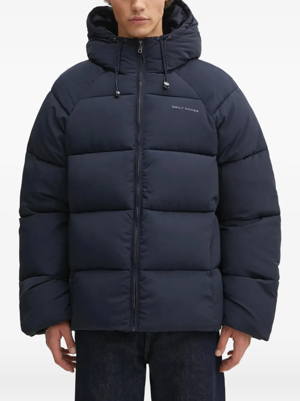 

Стеганая куртка с логотипом Daily Paper, синий