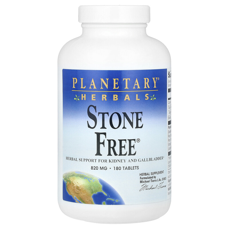 

Planetary Herbals, Stone Free, 180 таблеток