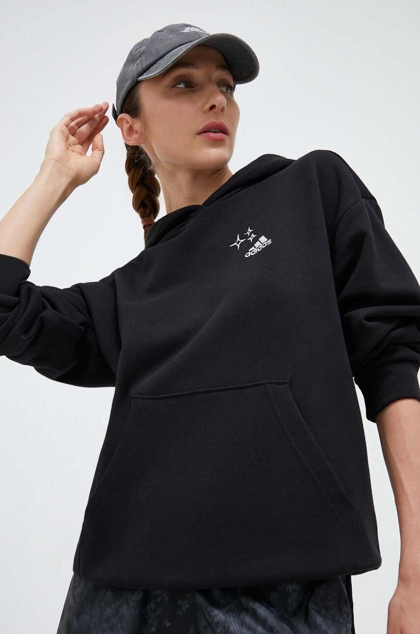 

Хлопковая толстовка adidas, черный