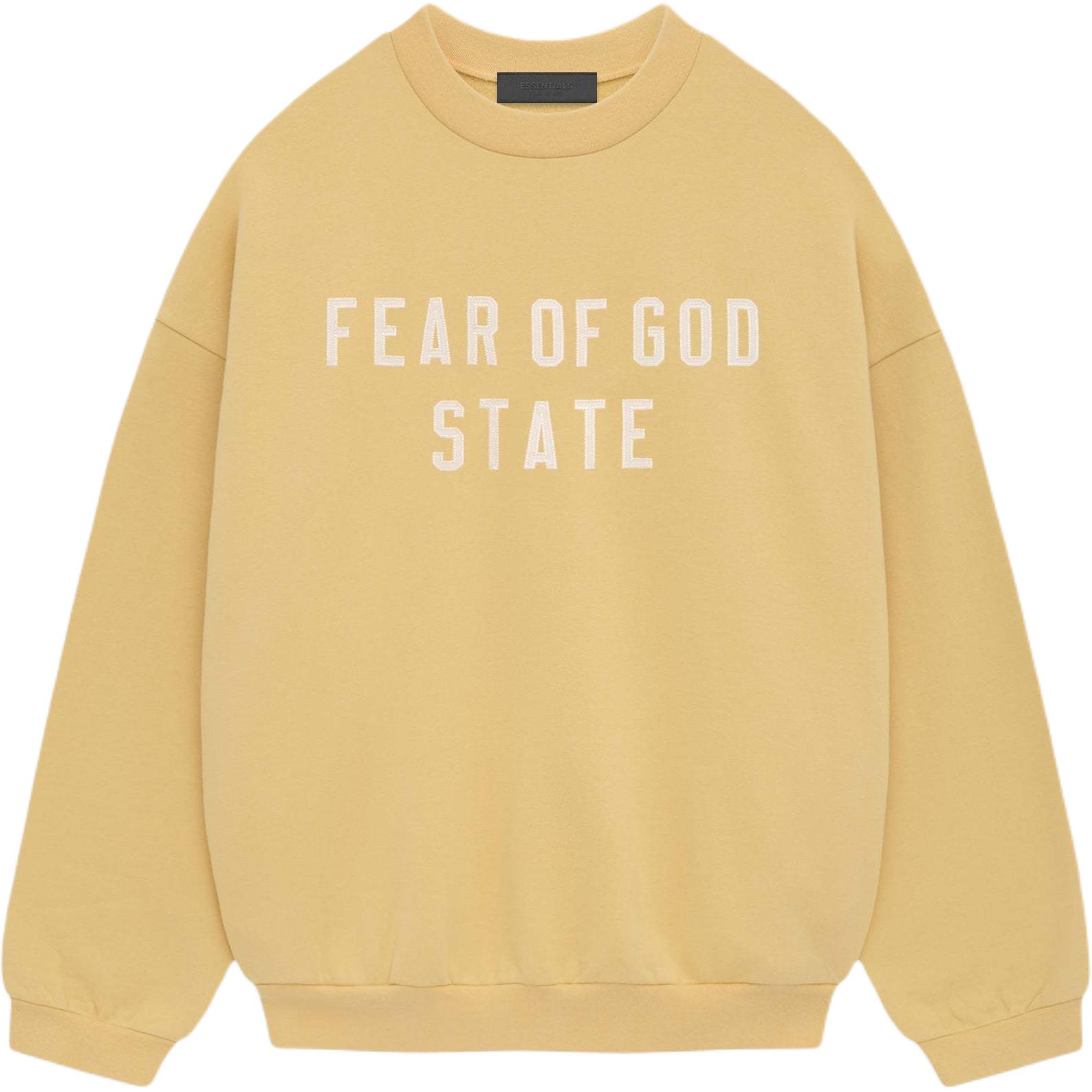 Толстовка из плотного флиса Fear Of God Essentials, цвет янтарное золото/янтарь — фото 2