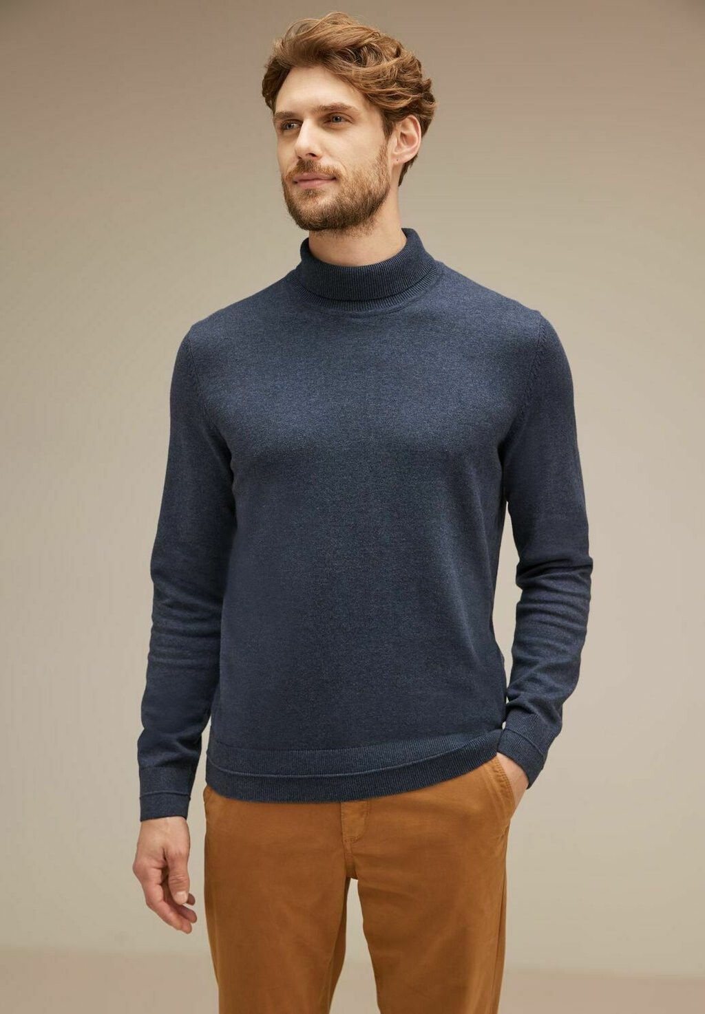 

Вязаный свитер Street One MEN, цвет blau