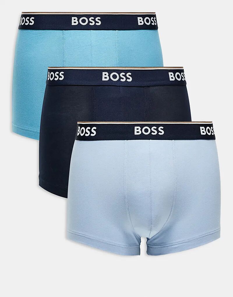 

Комплект из 3 спортивных трусов BOSS Bodywear синего цвета